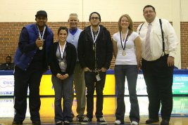(l to r) Ty Russell, Nadia Armbruster, Jon Daniels, Josh Snider, Josie Schamp and Scott Crawford